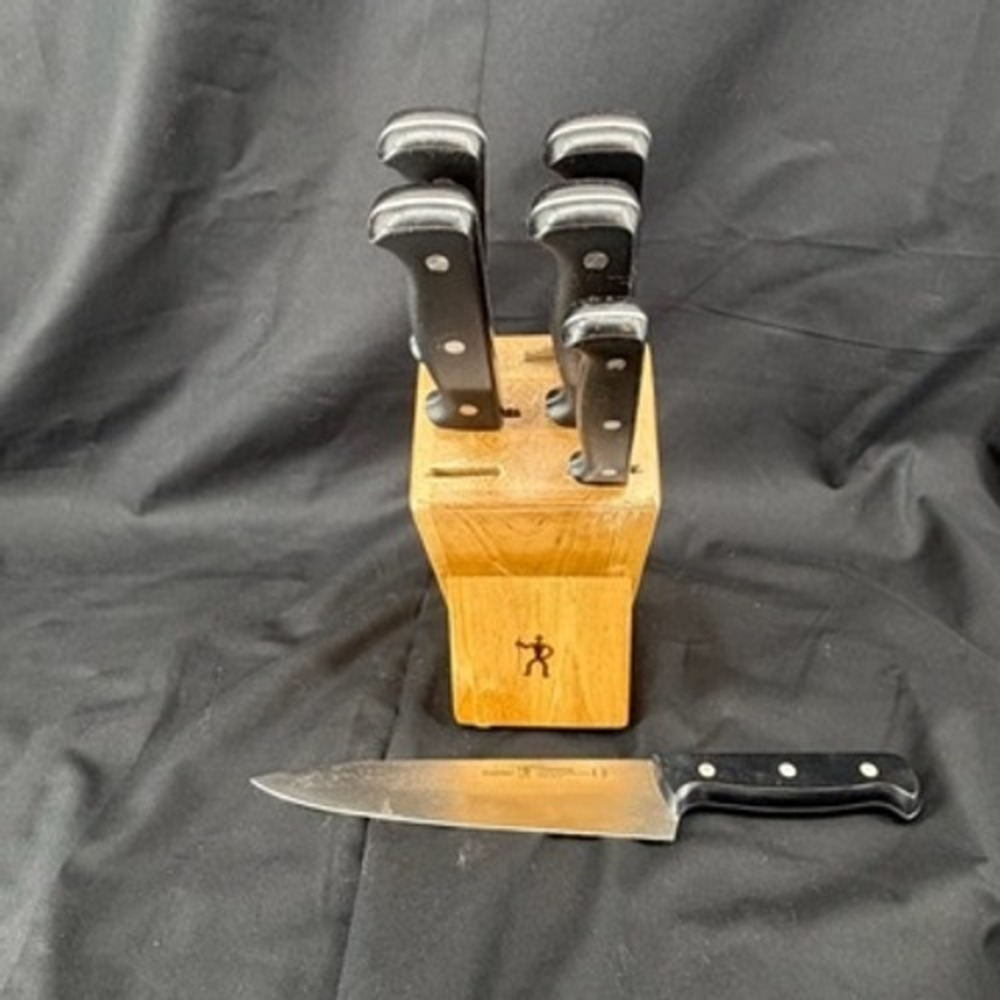 JA Henckels International Eversharp Pro Knife Set with Wood Block 7 Piece